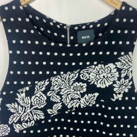 Anthropologie Maeve Effemy Dress Floral Jacquard Size Medium Sleeveless Bohemian - Picture 4 of 13